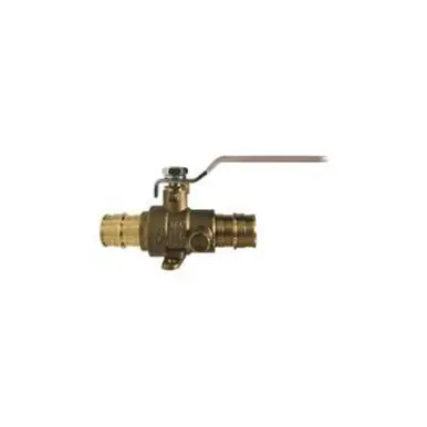 Midland Industries 945623LF - Cold Expansion Ball Valve w/ Waste Drain & Drop Ear, 1" Nominal, PEX x