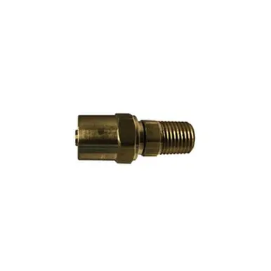 Midland Industries 32750 - Reusable Hose Adapter, 3/8" Hose x 3/8" NPT(M)F, Brass