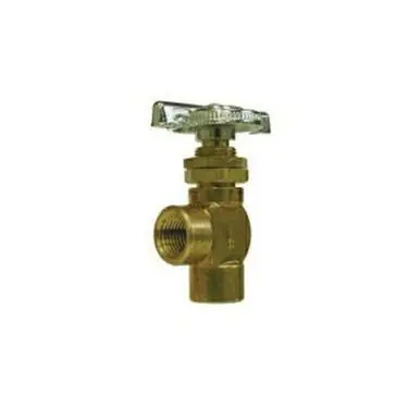 Midland Industries 46799 - Panel Style Angle Needle Valve, 1/8" Nominal, FPT, Brass Body