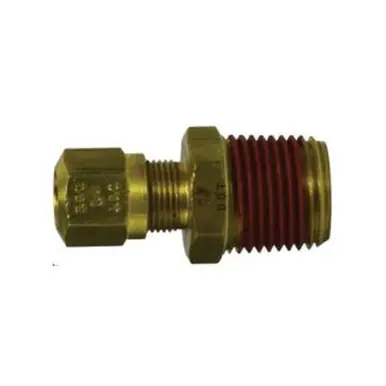 Midland Industries 38070 - Adapter, 3/16" Tube x 1/8" MIP, Brass