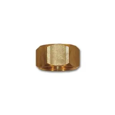 Midland Industries GHNH - Cut Hex Nut, 3/4" FGH, Brass