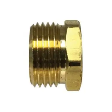 Midland Industries LF81GH - Rigid Adapter, 3/4" MHT x 3/4" FIP, Brass