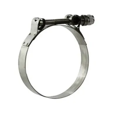 Midland Industries 840375 - T-Bolt Hose Clamp, 3-13/16" Nominal, 3-17/32" Min. Clamp Dia., Stainless