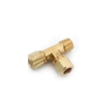 Midland Industries 700071-0604 - Run Tee, 3/8" Compression x 3/8" Compression x 1/4" Male NPTF,