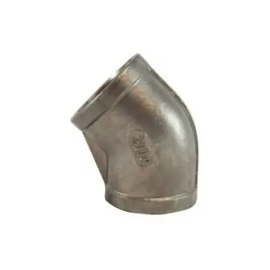 Midland Industries 62185 - 45° Elbow, 1" NPT(F) x 1" NPT(F), Stainless Steel, 150 lb