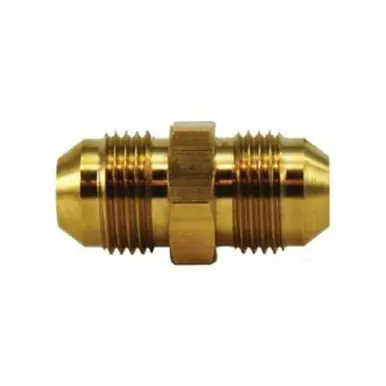 Midland Industries 28972 - Straight Tube Union, 1" Male JIC Flared x 1" Male JIC Flared, Brass