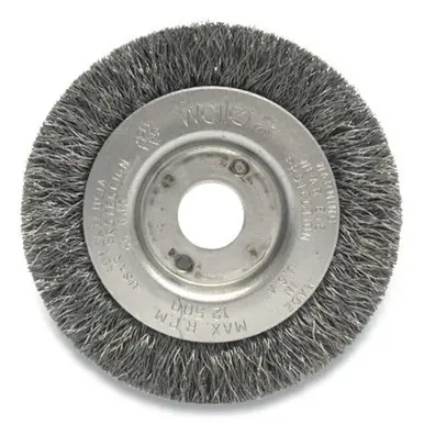 WEILER 00264 Narrow Face Crimped Wire Wheel, 3" D, .0118 Stainless Steel Wire (2pk)