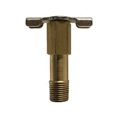 Midland Industries 46078 - Drain Cock w/ Long Internal Seat, 1/8" Nominal Pipe, MIP, Brass Body