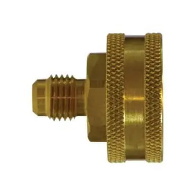 Midland Industries 30052 - Straight Swivel Adapter, 1/4" Male Flared x 3/4" FGH, Brass