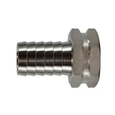 Midland Industries 30034SS - Swivel Adapter, 3/4" Hose Barbed x 3/4" FGH, Stainless Steel