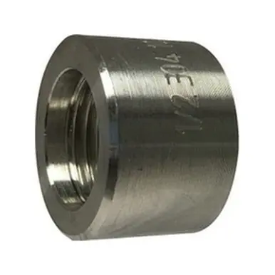Midland Industries 63779B1 - Barstock Half Coupling, 2-1/2" 2-1/2", Stainless Steel, 1000