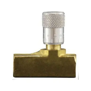 Midland Industries 20485 - Metering Check Valve, 1/8" Nominal, Brass Body, Domestic