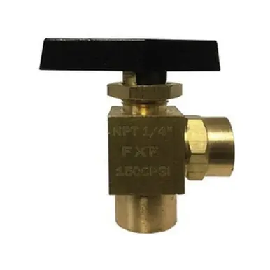 Midland Industries 46878 - Angle Ball Valve, 1/4" Nominal, FPT x FPT, 1500 psi WOG Pressure, -40 to