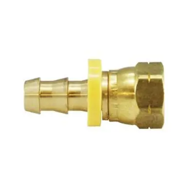 Midland Industries 30258 - Swivel Connector, 5/8" Push-On Hose Barbed x 5/8" Female SAE 45° Flared,