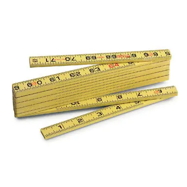 RIDGID 73370 1619F Inside Flat Reading Fiberglass Folding Ruler, 6‘ SAE