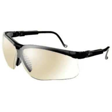 Honeywell S3204 Genesis Eyewear, SCT-Reflect 50 Lens, Polycarbonate, Ultra-dura, Black Frame
