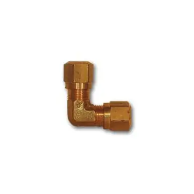 Midland Industries NT65-10 - 90° Elbow, 5/8" Tube OD x 5/8" Tube OD, Brass