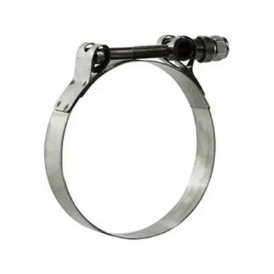 Midland Industries 840450 - T-Bolt Hose Clamp, 4-9/16" Nominal, 4-9/32" Min. Clamp Dia., Stainless