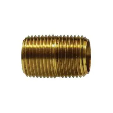 Midland Industries 28133VS - Close Nipple, 3/8" MPT x 3/8" MPT, 1" Brass