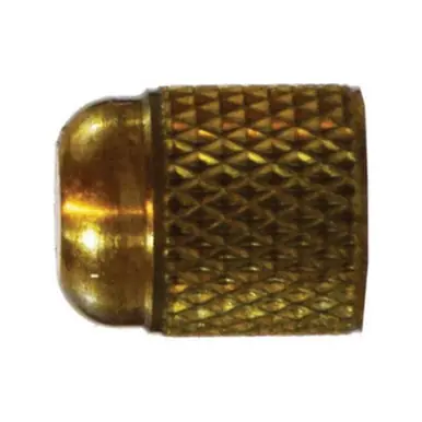 Midland Industries 10082 - Finger Tightening Cap, 3/8" SAE 45° Female Flared, Brass