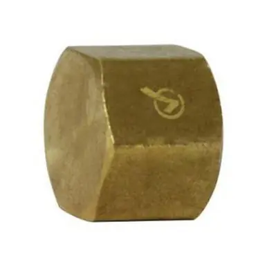 Midland Industries 706108-06 - Pipe Cap, 3/8" FIP, 0.69", Brass