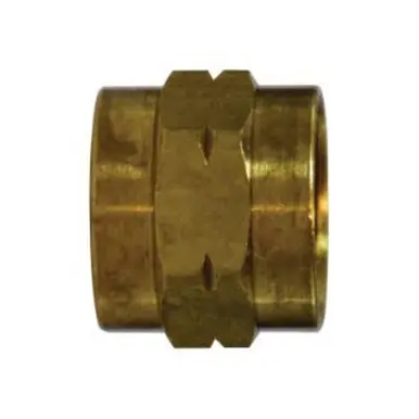 Midland Industries 707402-12 - No Swivel Adapter, 3/4" FGH x 3/4" FGH, Brass