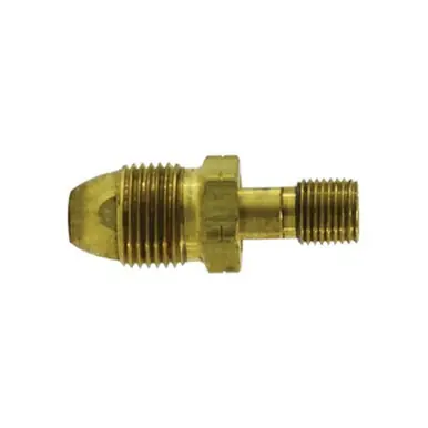 Midland Industries 34088 - Hard Nose Adapter, 0.88" Male POL x 9/16" FPT, Brass
