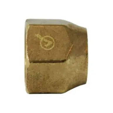 Midland Industries 704018-08 - Short forged Nut, 1/2" Female SAE Flared, Brass