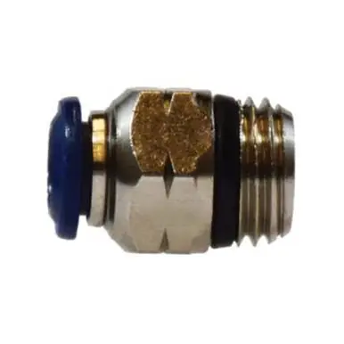 Midland Industries 20057N - Straight Adapter, 3/8" Push-In x 1/8" NPT(M) Global, Brass,
