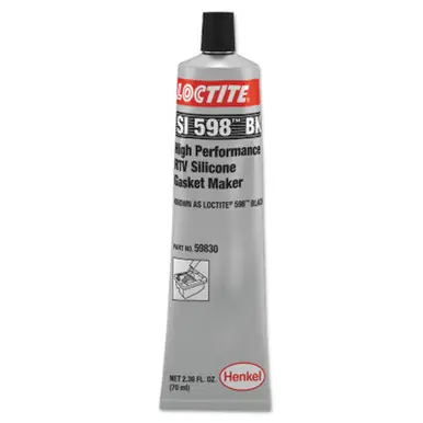 LOCTITE 234609 High Performance RTV Silicone Gasket Maker, 70ml Tube, Black
