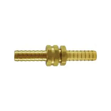 Midland Industries 30562 - Long Shank Coupling Set, 3/4" Hose Barbed x 3/4" Hose Barbed, Brass