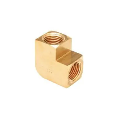 Midland Industries LF100-2 - 90° Barstock Elbow, 1/8" FPT x 1/8" FPT, Brass