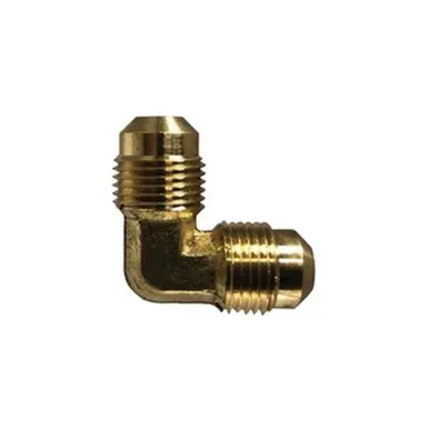 Midland Industries LF255X4 - 90° Barstock Elbow, 1/4" Male SAE 45° Flared x 1/4" Male SAE 45°