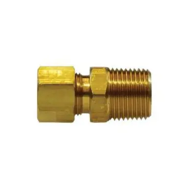 Midland Industries 18184 - Adapter, 5/16" Tube OD x 1/4" Male NPTF, Brass