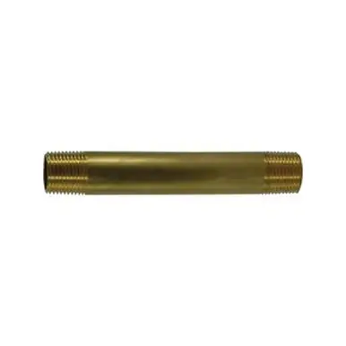 Midland Industries 28476LF - Long Nipple, 1/8" MPT x 1/8" MPT, 4" Brass
