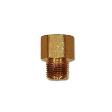 Midland Industries 23212X8 - Extender Adapter, 3/4" FPT x 1/2" MPT, 1.69", Brass