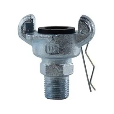 Midland Industries ME-050-SP - Universal Chicago Coupler, 1/2" Twist Claw x 1/2" NPT(M), Iron