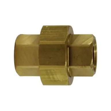 Midland Industries 28071 - Barstock Union, 3/4" NPT(F)F x 3/4" NPT(F)F, Brass