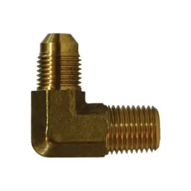 Midland Industries 28783F - 90° Elbow, 1-1/16" Male JIC x 3/4" MIP, Brass