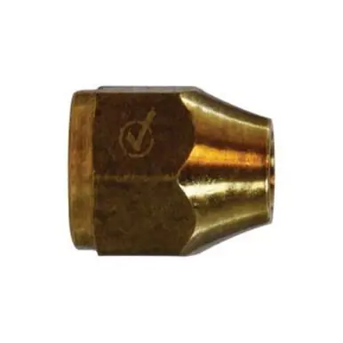 Midland Industries LF41S-8 - Short Rod Nut, 1/2" Female SAE Flared, Brass