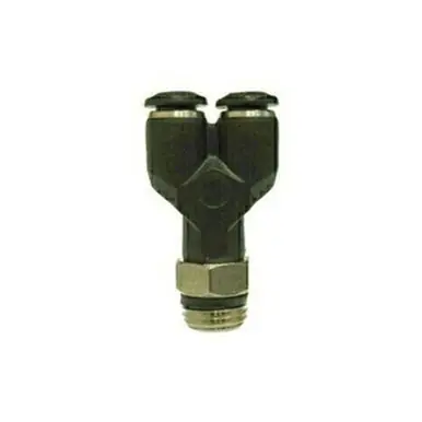 Midland Industries 20820 - Wye, 8mm Push-In x 8mm Push-In x 1/4" NPT(M) Global, Composite