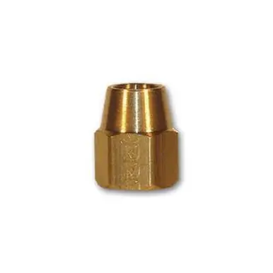 Midland Industries 21611X10 - Long Hex Nut, 5/8" Compression, Brass