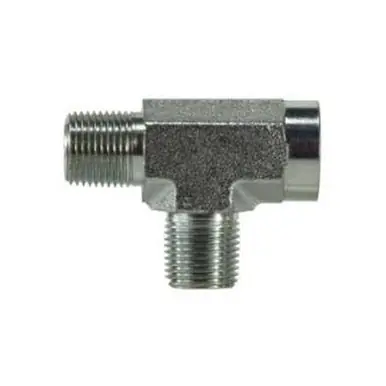 Midland Industries 560316 - Pipe Run Tee, 1" MPT x 1" FPT x 1" MPT, Steel