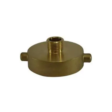 Midland Industries 444007 - Fire Hose Hydrant Adapter, 2-1/2" NST x 2" NPSH, Brass