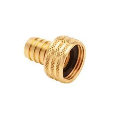Midland Industries LF29FGH-1012 - Female Swivel Coupling, 5/8" Hose Barbed x 3/4" FHT, Brass