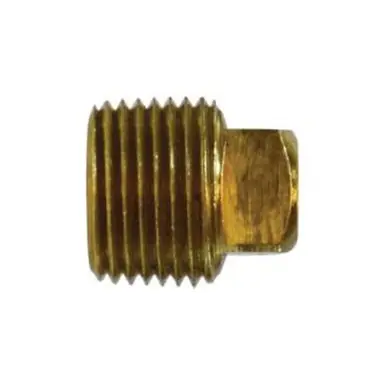 Midland Industries 28055 - Solid Square Head Plug, 1-1/2", Brass