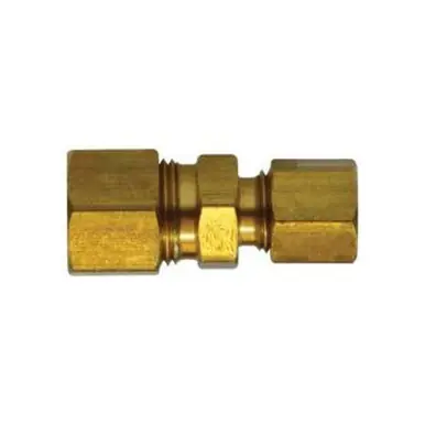 Midland Industries 18081 - Reducing Union, 1/2" Compression x 3/8" Compression, Brass