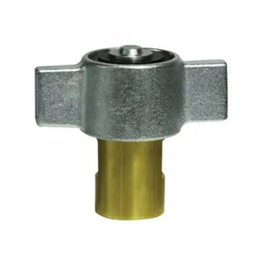 Midland Industries 61155 - Quick Disconnect Wingnut Coupler, 1-1/2" NPT(F) x 1-1/2" NPT(F), Brass