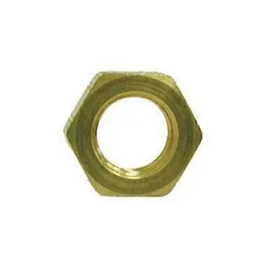 Midland Industries 20370 - Bulkhead Nut, 1/8" Flareless, Brass
