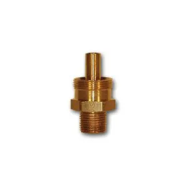 Midland Industries HE68B-86 - Adapter Body, 1/2" Hose x 3/8" MPT, Brass